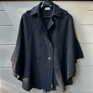 Red Valentino - Women's Black Poncho Cape Jacket